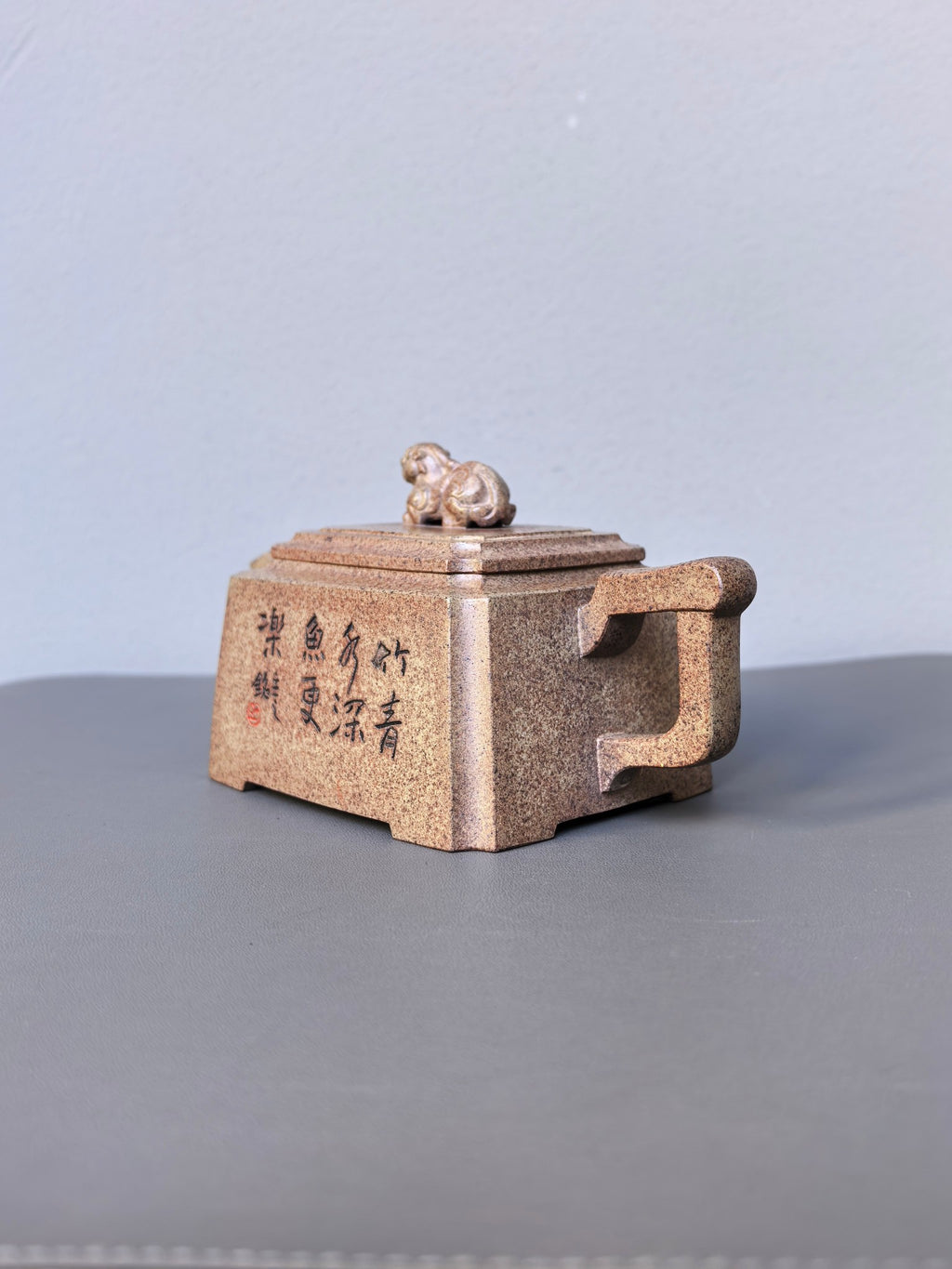 储立之大师｜中国陶瓷艺术终身成就奖获得者｜典藏重器【玉如意壶】原矿优质·蟹壳青·500cc