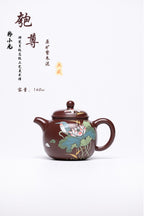 研高经典之作【匏尊】 极品紫朱泥 容量：160cc 作者：韩小虎 研究员级高级工艺美术师