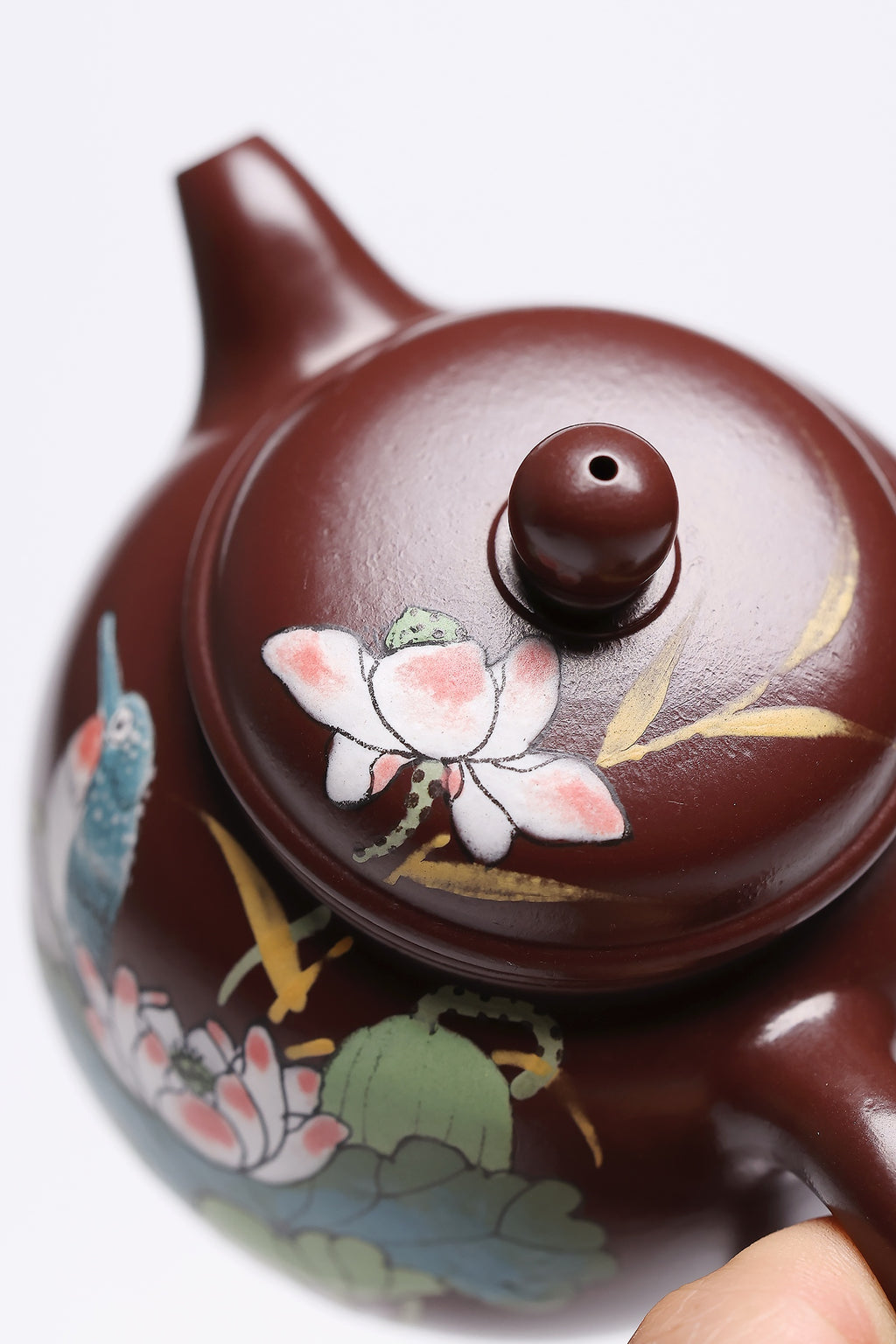 研高经典之作【匏尊】 极品紫朱泥 容量：160cc 作者：韩小虎 研究员级高级工艺美术师