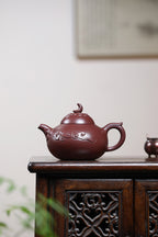 研高经典之：星月菩提 泥料：极品紫泥 容量：400cc 作者：韩小虎 研究员级高级工艺美术师