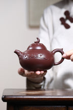 研高经典之：星月菩提 泥料：极品紫泥 容量：400cc 作者：韩小虎 研究员级高级工艺美术师