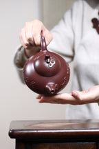 研高经典之：星月菩提 泥料：极品紫泥 容量：400cc 作者：韩小虎 研究员级高级工艺美术师