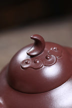 研高经典之：星月菩提 泥料：极品紫泥 容量：400cc 作者：韩小虎 研究员级高级工艺美术师