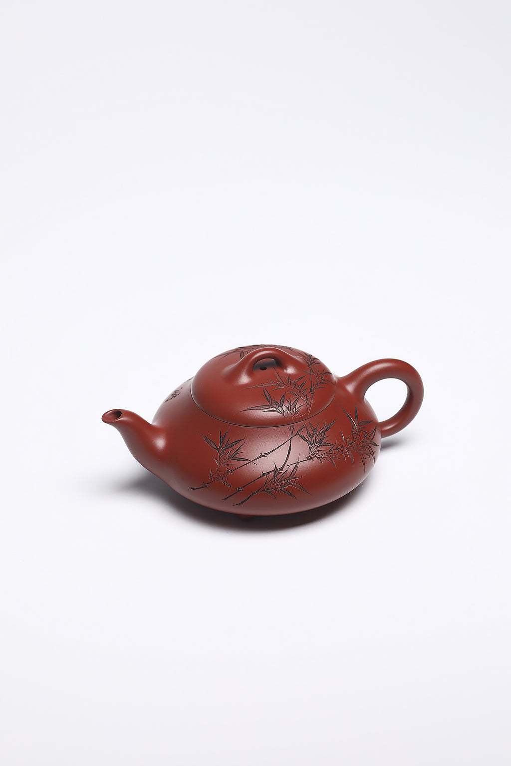 研高经典之：汉棠石瓢 泥料：极品大红袍 容量：280cc 作者：韩小虎 研究员级高级工艺美术师