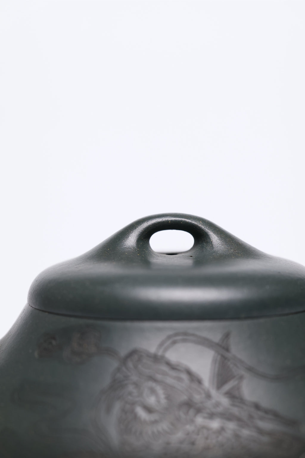 研高经典之作【柱瓢】 泥料 景舟绿泥 容量 300cc 作者：韩小虎 研究员级高级工艺美术师