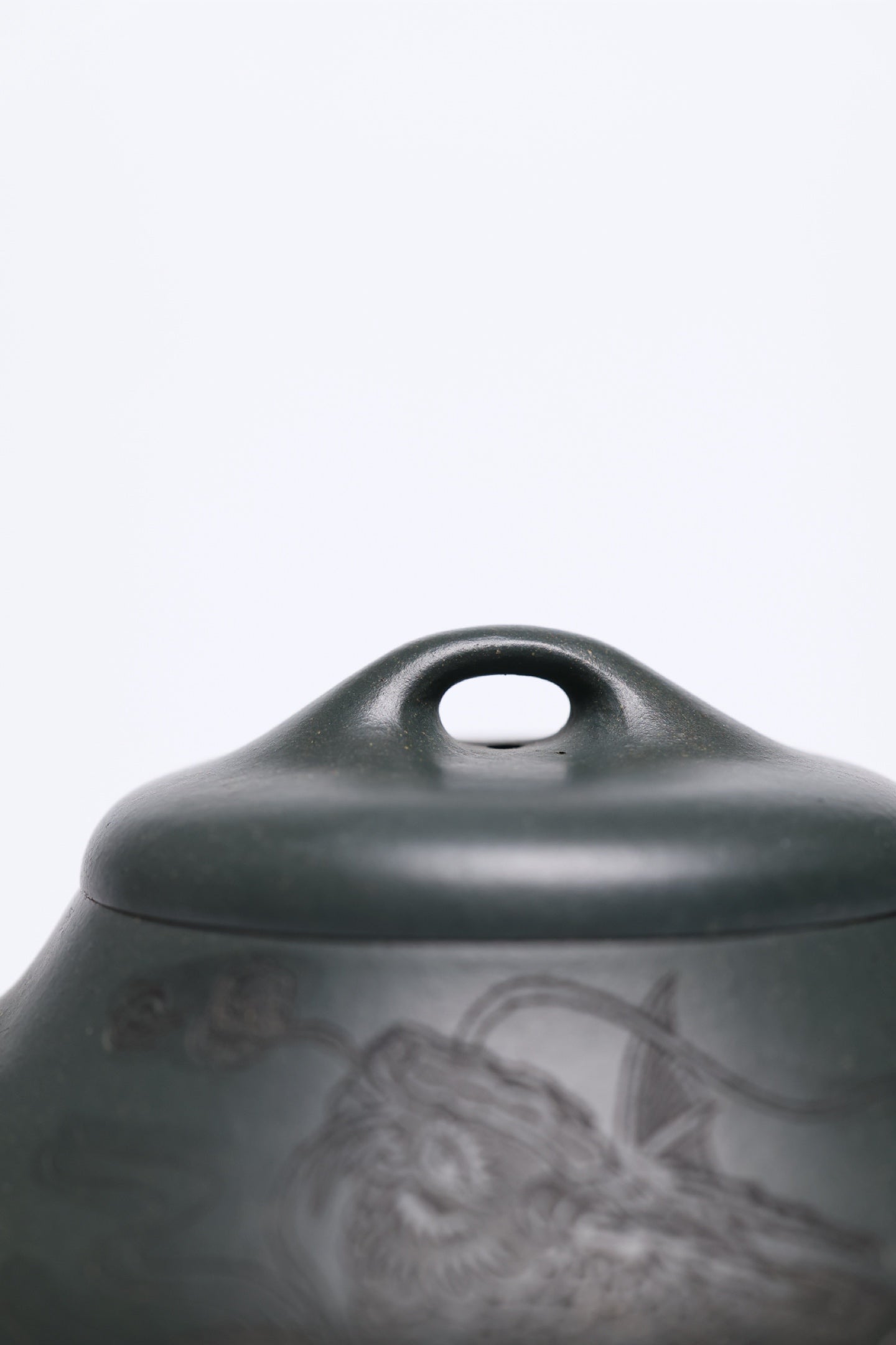 研高经典之作【柱瓢】 泥料 景舟绿泥 容量 300cc 作者：韩小虎 研究员级高级工艺美术师
