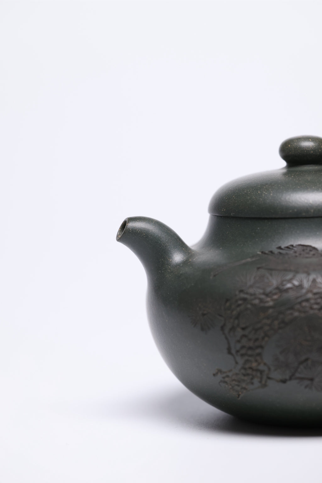 研高经典之作【柿圆】 泥料 景舟绿泥 容量 280cc 作者：韩小虎 研究员级高级工艺美术师 - ZishaTeapotChina