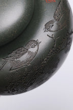 研高经典之作【柿圆】 泥料 景舟绿泥 容量 280cc 作者：韩小虎 研究员级高级工艺美术师 - ZishaTeapotChina