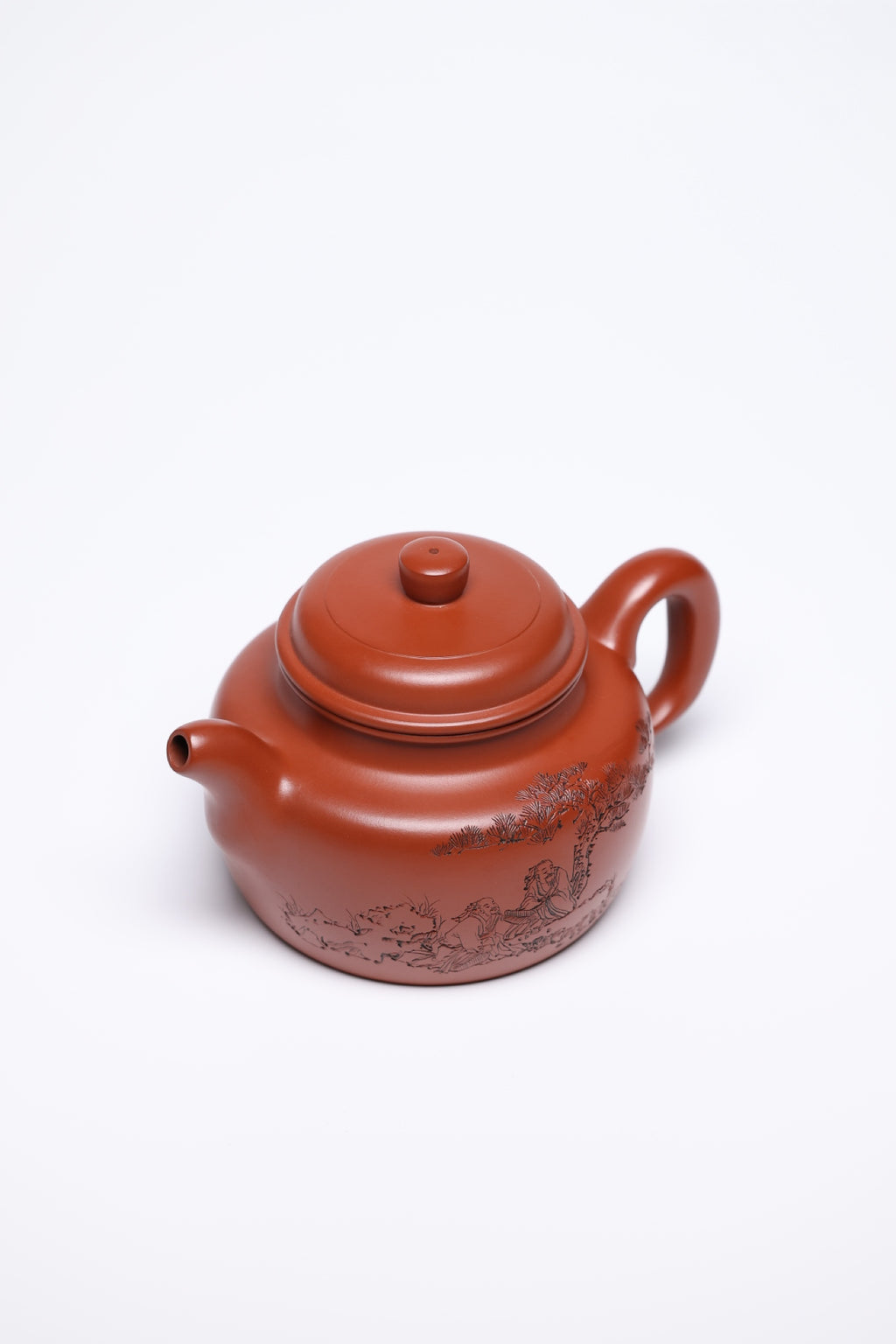 研高经典之作【大蕴德钟】 泥料：极品大红袍 容量 620cc 作者：韩小虎 研究员级高级工艺美术师
