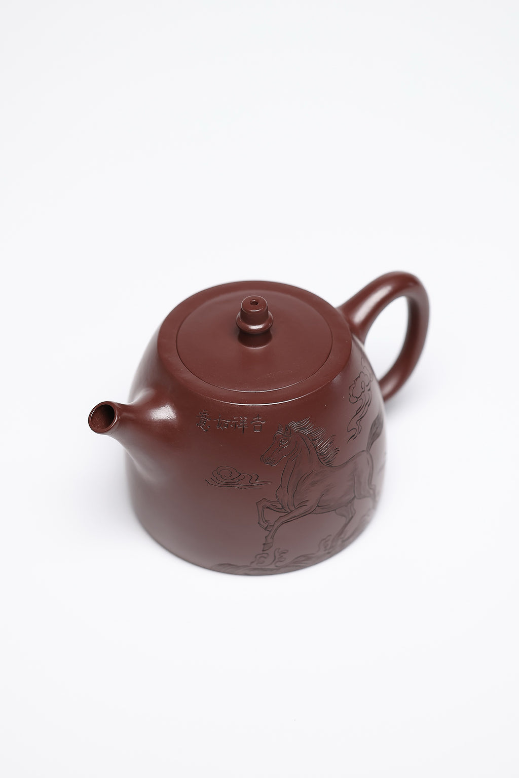 研高经典之作【汉铎】 泥料：极品紫朱泥 容量：320cc 作者：韩小虎 研究员级高级工艺美术师