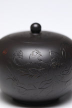研高经典之作【圆珠】 泥料：极品高黑料 容量：300cc 作者：韩小虎 研究员级高级工艺美术师