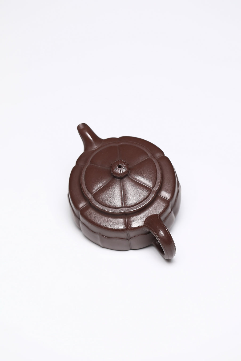研高经典之作【筋文宝塔】 泥料：极品石红 容量：260cc 作者：韩小虎 研究员级高级工艺美术师