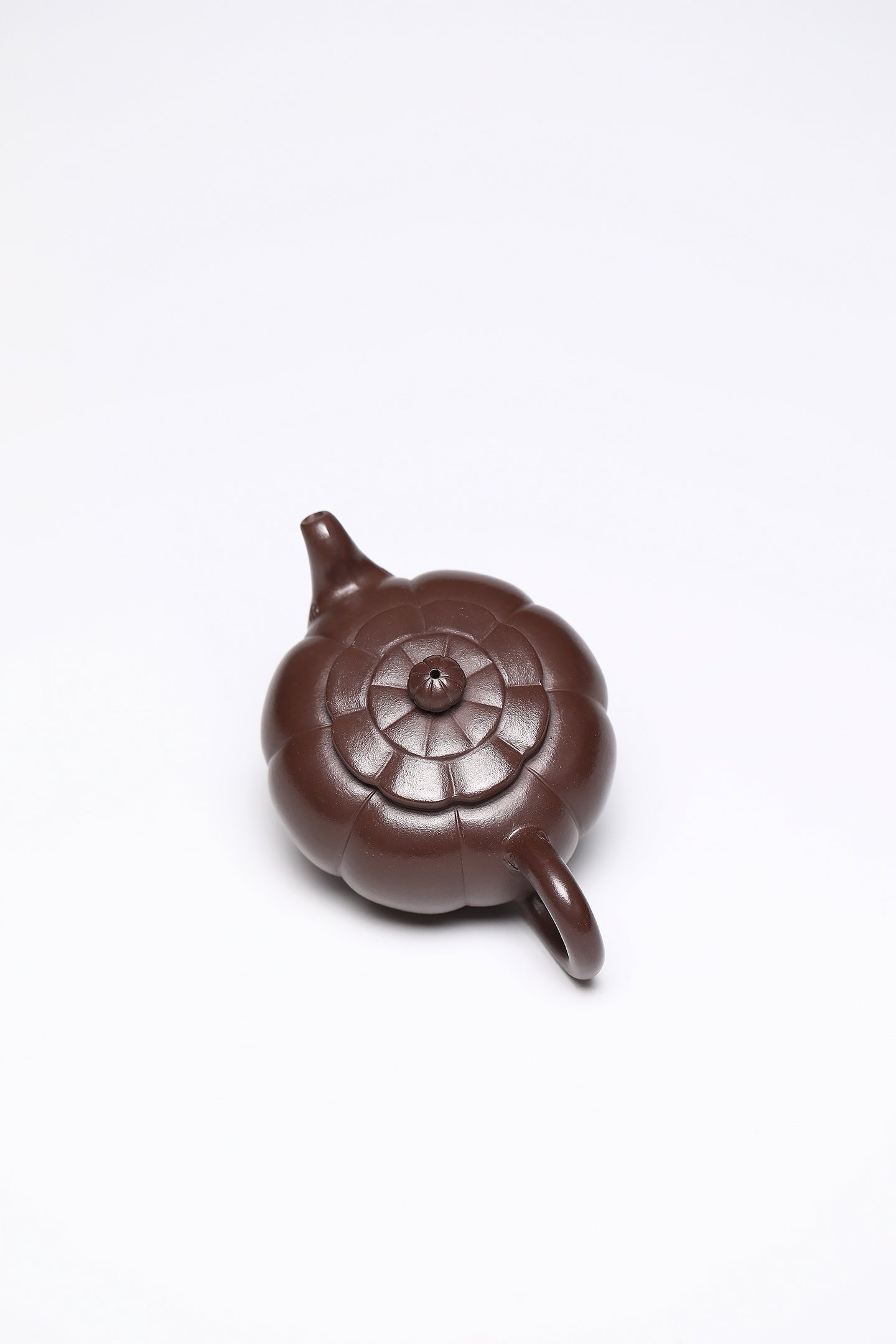 研高经典之作【筋文莲子】 泥料：极品石红 容量：280cc 作者：韩小虎 研究员级高级工艺美术师