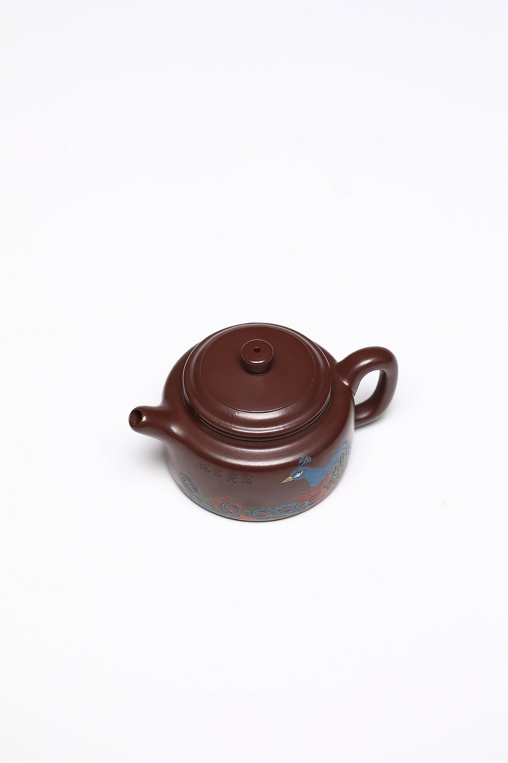 研高经典之作【德中】 泥料：极品紫朱泥 容量：180cc 作者：韩小虎 研究员级高级工艺美术师