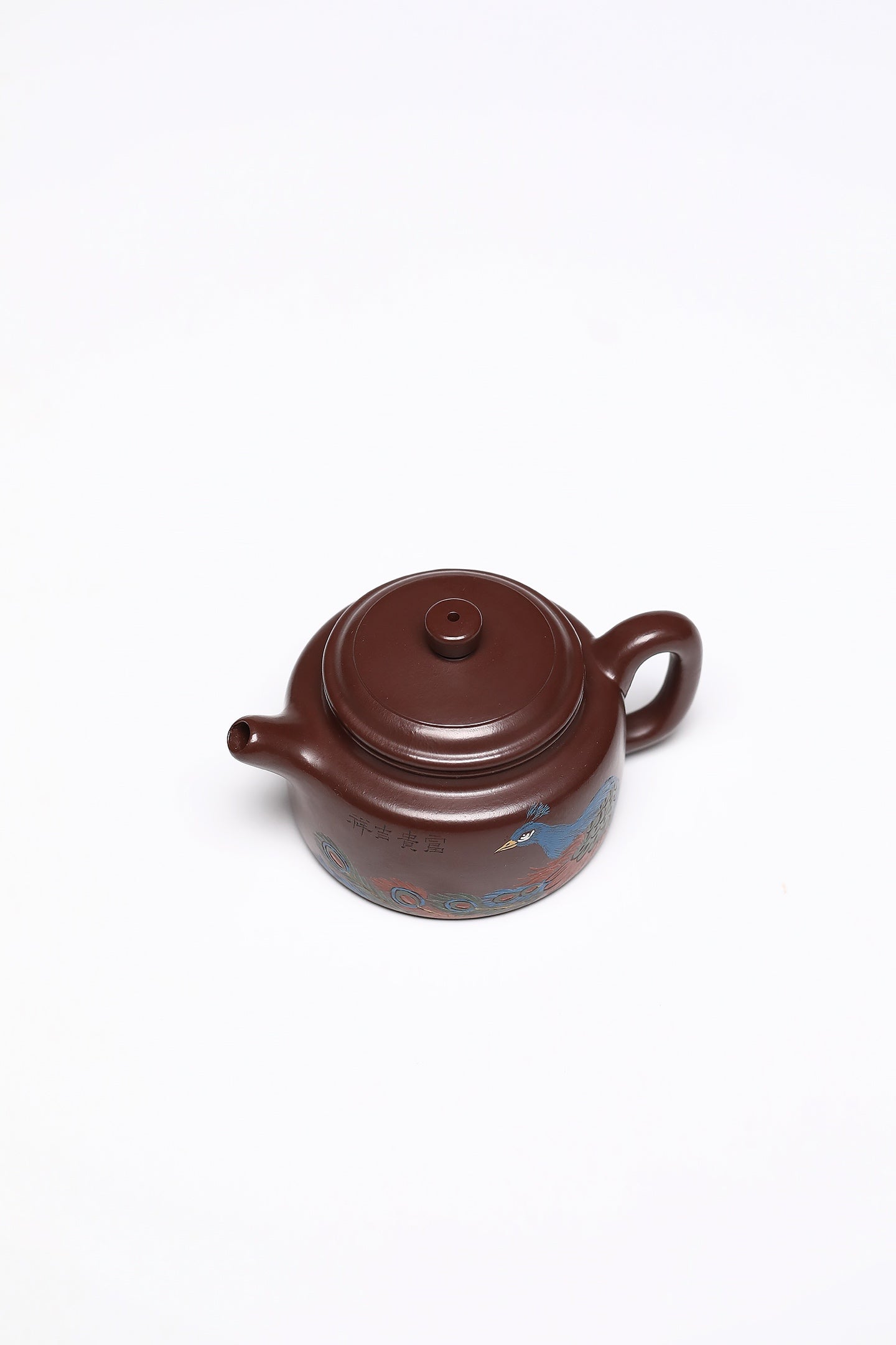 研高经典之作【德中】 泥料：极品紫朱泥 容量：180cc 作者：韩小虎 研究员级高级工艺美术师