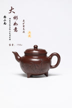 研高经典之作【大彬如意】 泥料：极品紫朱泥 容量：150cc 作者：韩小虎 研究员级高级工艺美术师
