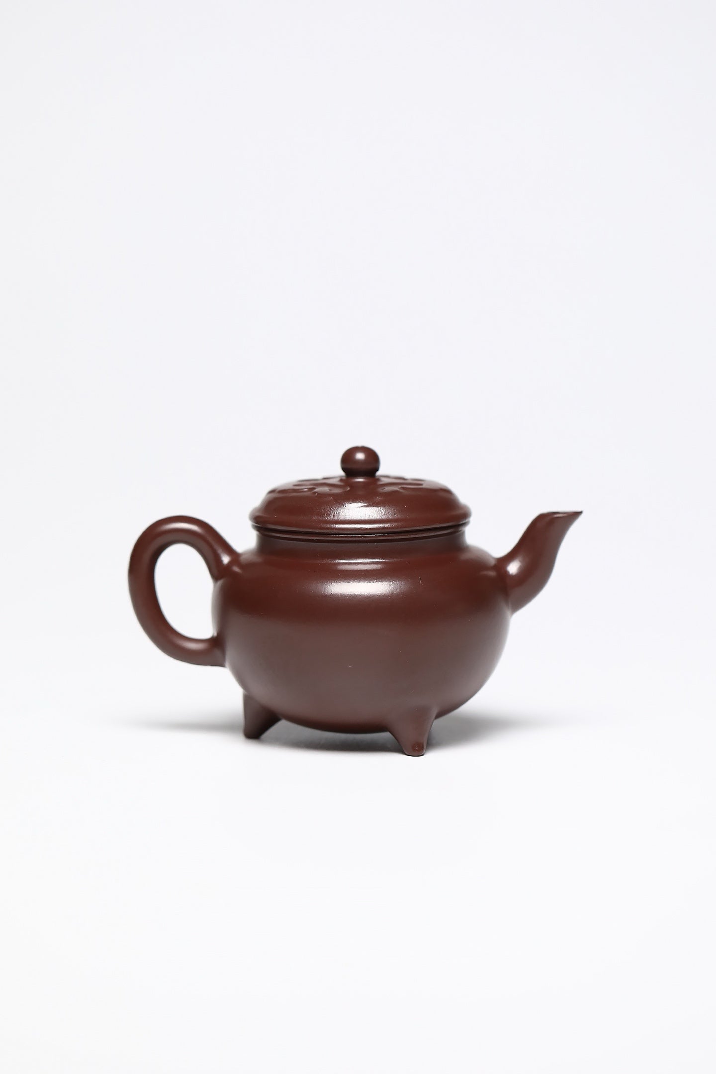 研高经典之作【大彬如意】 泥料：极品紫朱泥 容量：150cc 作者：韩小虎 研究员级高级工艺美术师