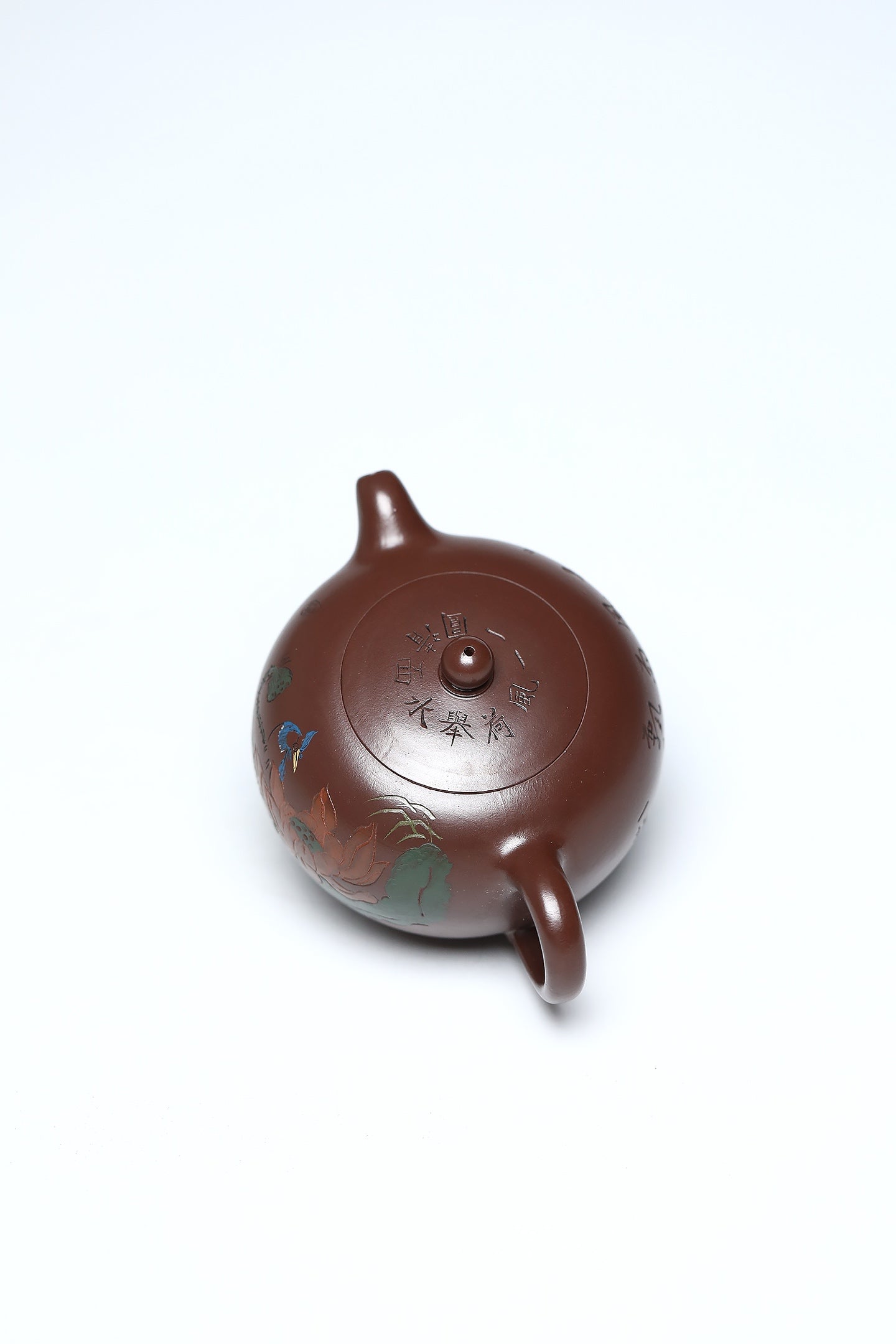 研高经典之作【一粒珠】 泥料：极品紫朱泥 容量：280cc 作者：韩小虎 研究员级高级工艺美术师
