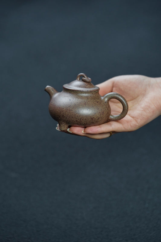三足玉环·特高温·150cc 器型稳重 老紫泥高温烧制 富有老味