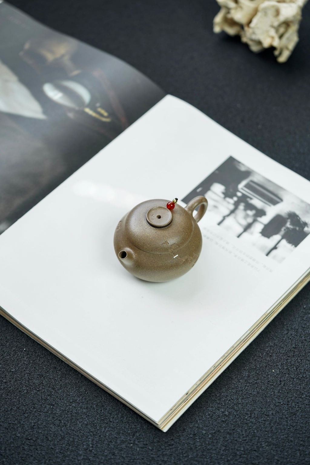 慕古小巨轮·精品把玩器·75cc 独家设计 手工编钮 描银钉 灵动精巧 全手琢砂