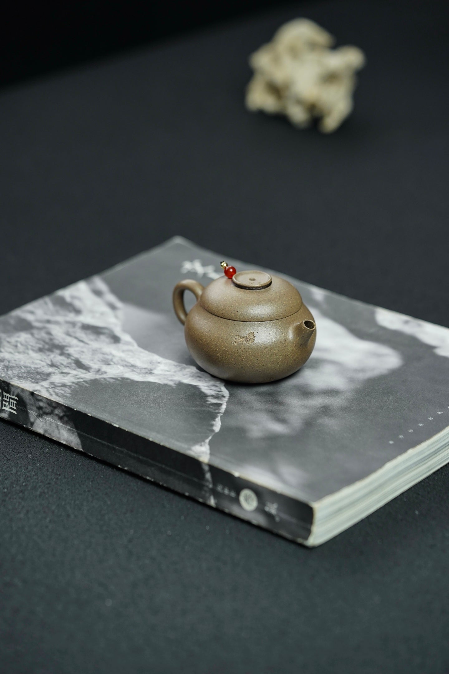 慕古小巨轮·精品把玩器·75cc 独家设计 手工编钮 描银钉 灵动精巧 全手琢砂