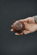 慕古小巨轮·精品把玩器·75cc 独家设计 手工编钮 描银钉 灵动精巧 全手琢砂