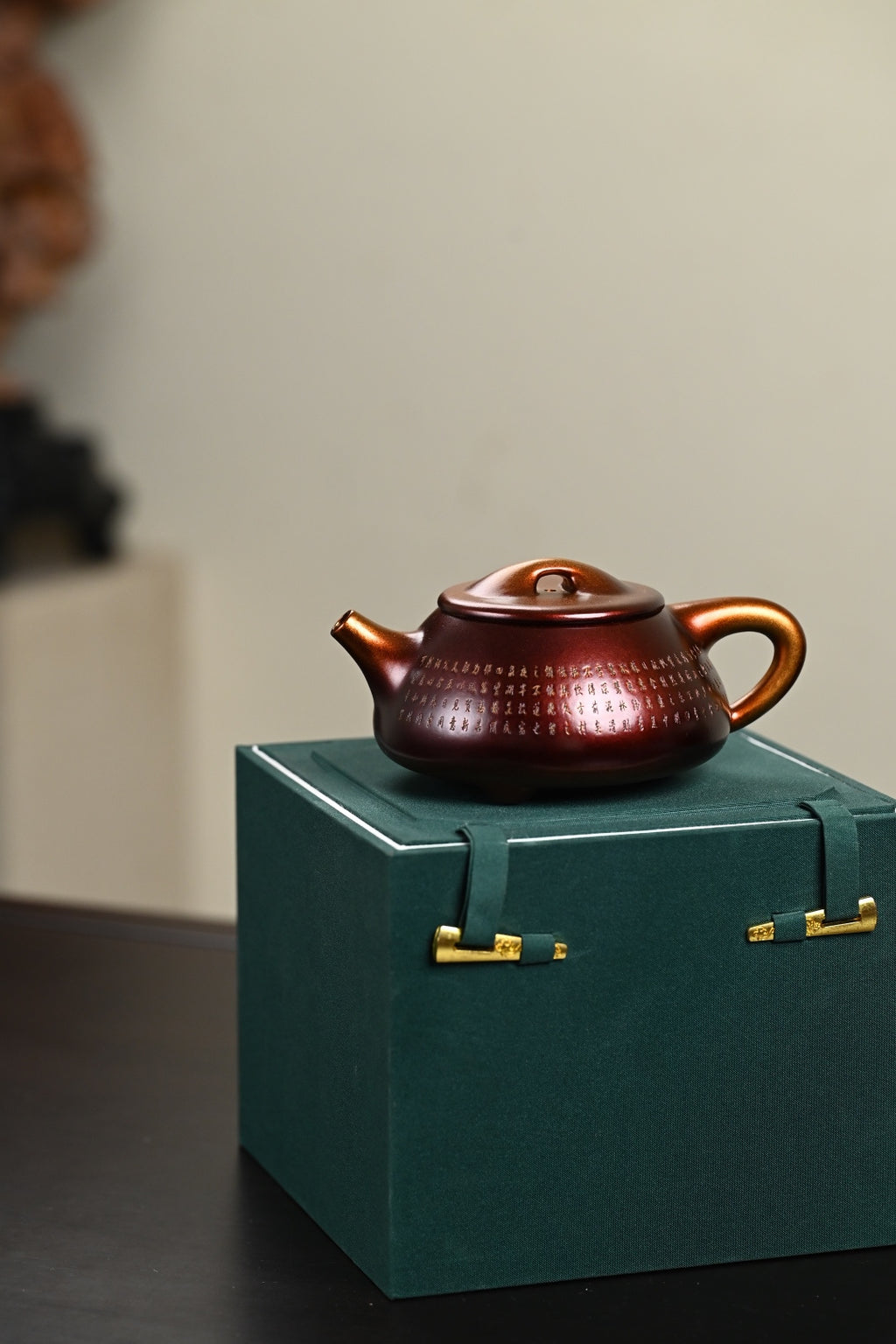 『景舟石瓢』柴烧 文革老紫泥·容量270cc·14孔出水·内推·陈老师
