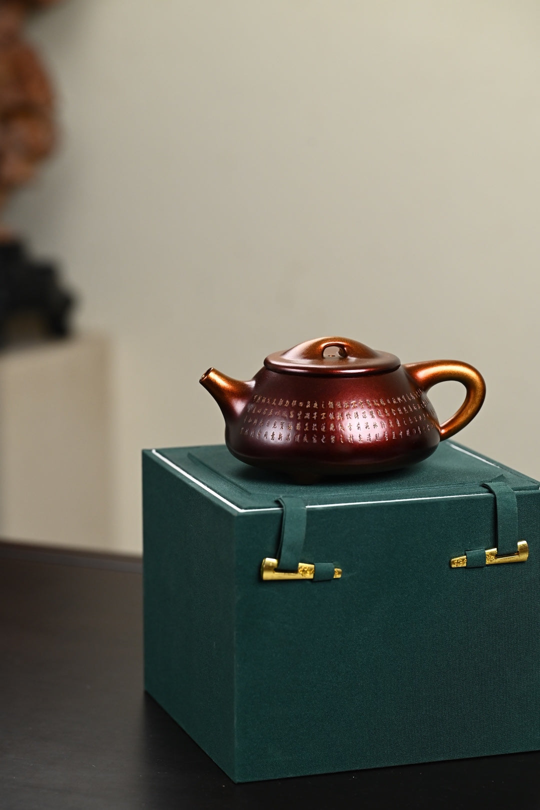 『景舟石瓢』柴烧 文革老紫泥·容量270cc·14孔出水·内推·陈老师