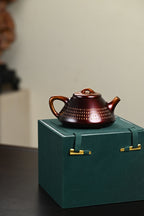『子冶石瓢』柴烧 文革老紫泥·容量270cc·14孔出水·内推·陈老师