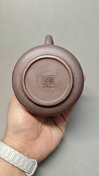 证书全配套 【高石瓢】  制壶：焦亚强   (国家级工艺美术师) 泥料：原矿青段泥 容量：260cc 孔数：14孔