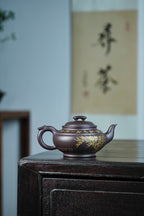 【上新桥】万庆元（国家级高级工艺美术师） 原矿紫茄泥 容量420cc 孔数：14孔