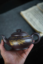 【上新桥】万庆元（国家级高级工艺美术师） 原矿紫茄泥 容量420cc 孔数：14孔
