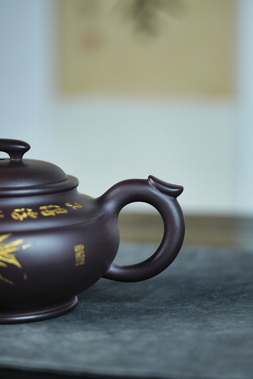 【上新桥】万庆元（国家级高级工艺美术师） 原矿紫茄泥 容量420cc 孔数：14孔