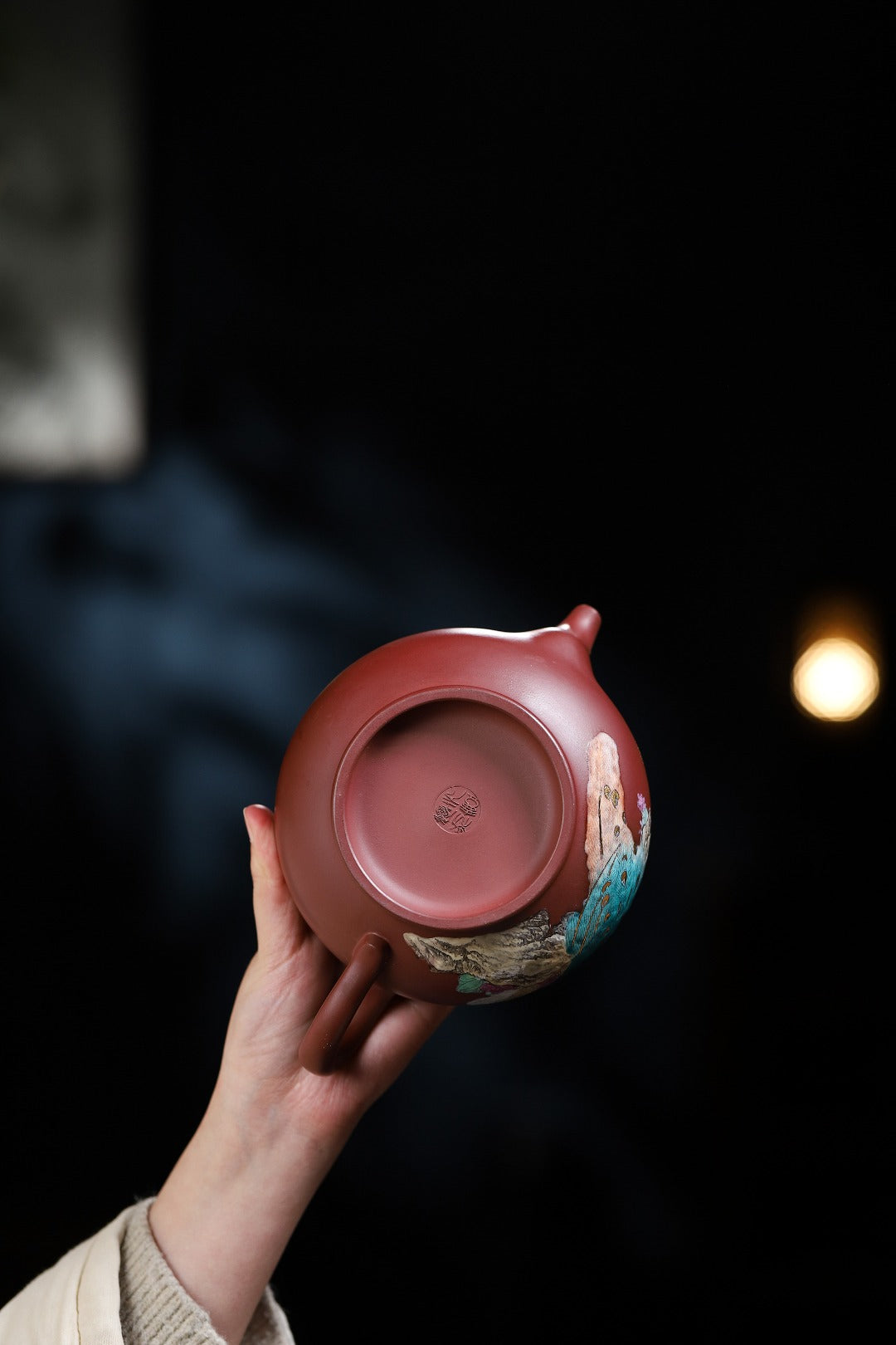 【掇只】万庆元（国家级高级工艺美术师）原矿龙血砂 630cc 孔数：18孔