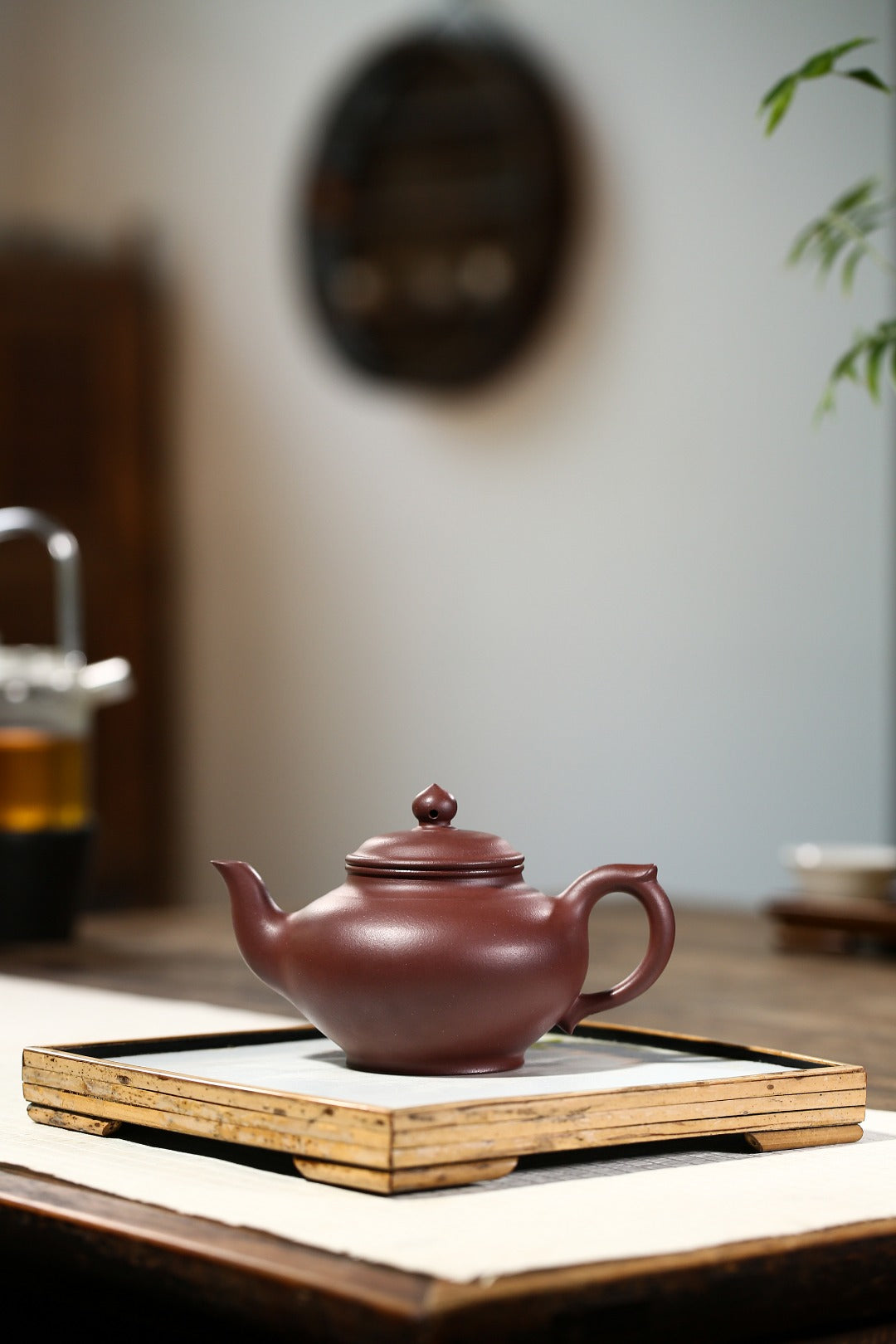 全手工【笑樱】 制壶：许响新（国家级助理工艺美术师） 泥料：原矿陈腐老紫泥 容量：280cc