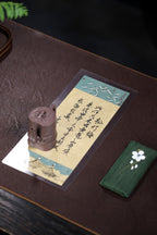 全手工制作 【松竹梅】 泥料：原矿紫泥 容量：190cc  孔数：7孔