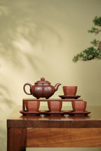 储立之大师｜中国陶瓷艺术终身成就奖获得者｜典藏重器【筋纹传炉套组】原矿优质·紫泥·320cc