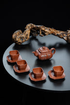 储立之大师｜中国陶瓷艺术终身成就奖获得者｜典藏重器【筋纹传炉套组】原矿优质·紫泥·320cc