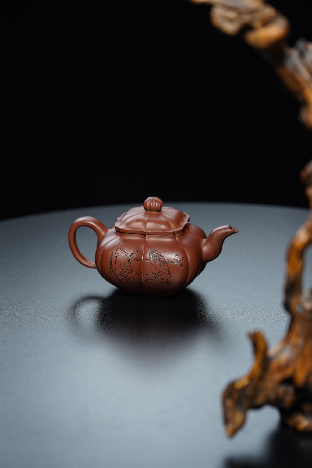 储立之大师｜中国陶瓷艺术终身成就奖获得者｜典藏重器【筋纹传炉套组】原矿优质·紫泥·320cc