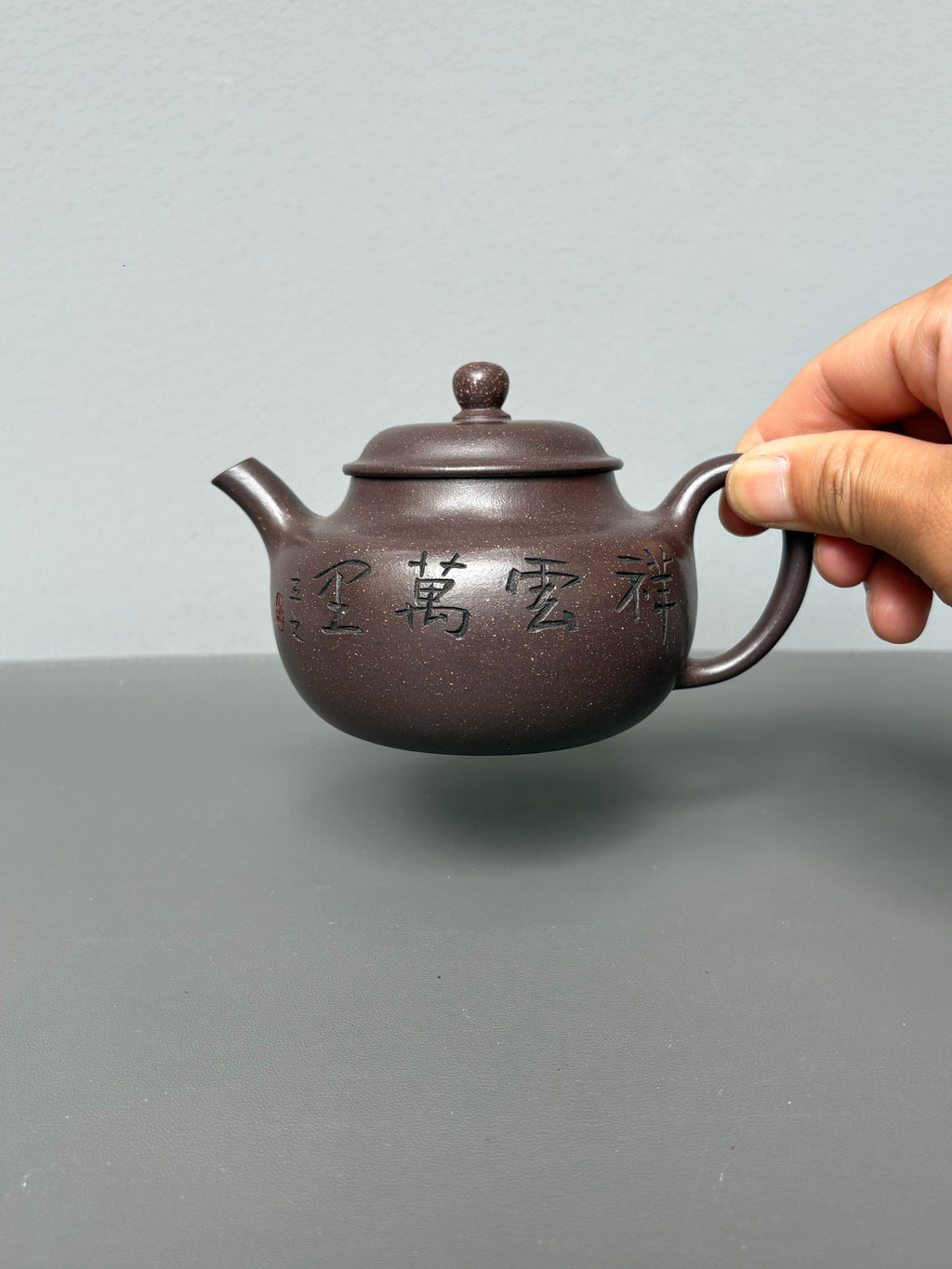 储立之大师｜中国陶瓷艺术终身成就奖获得者｜典藏重器【永福莲子】原矿优质紫玉金砂 320cc