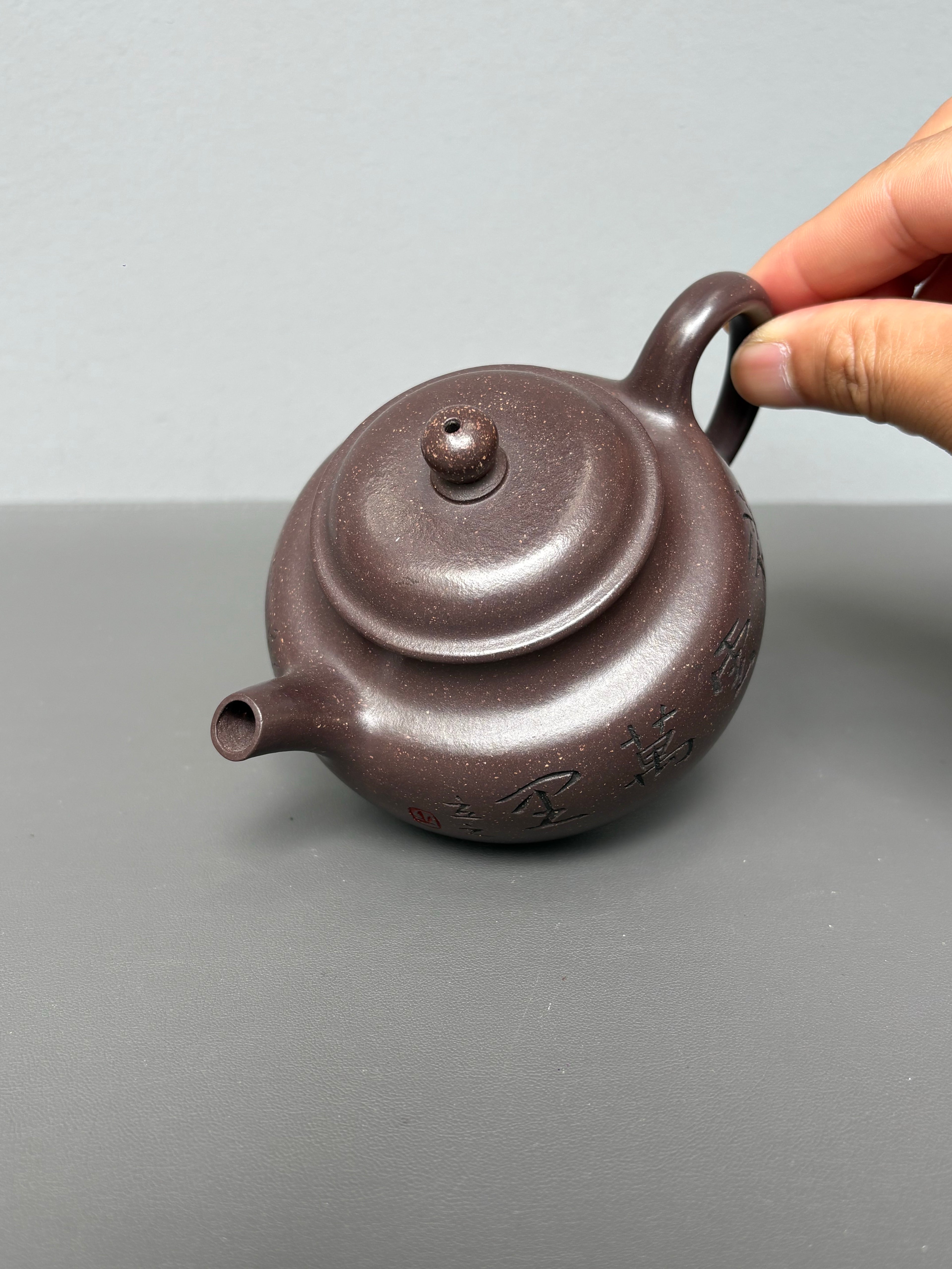 储立之大师｜中国陶瓷艺术终身成就奖获得者｜典藏重器【永福莲子】原矿优质紫玉金砂 320cc
