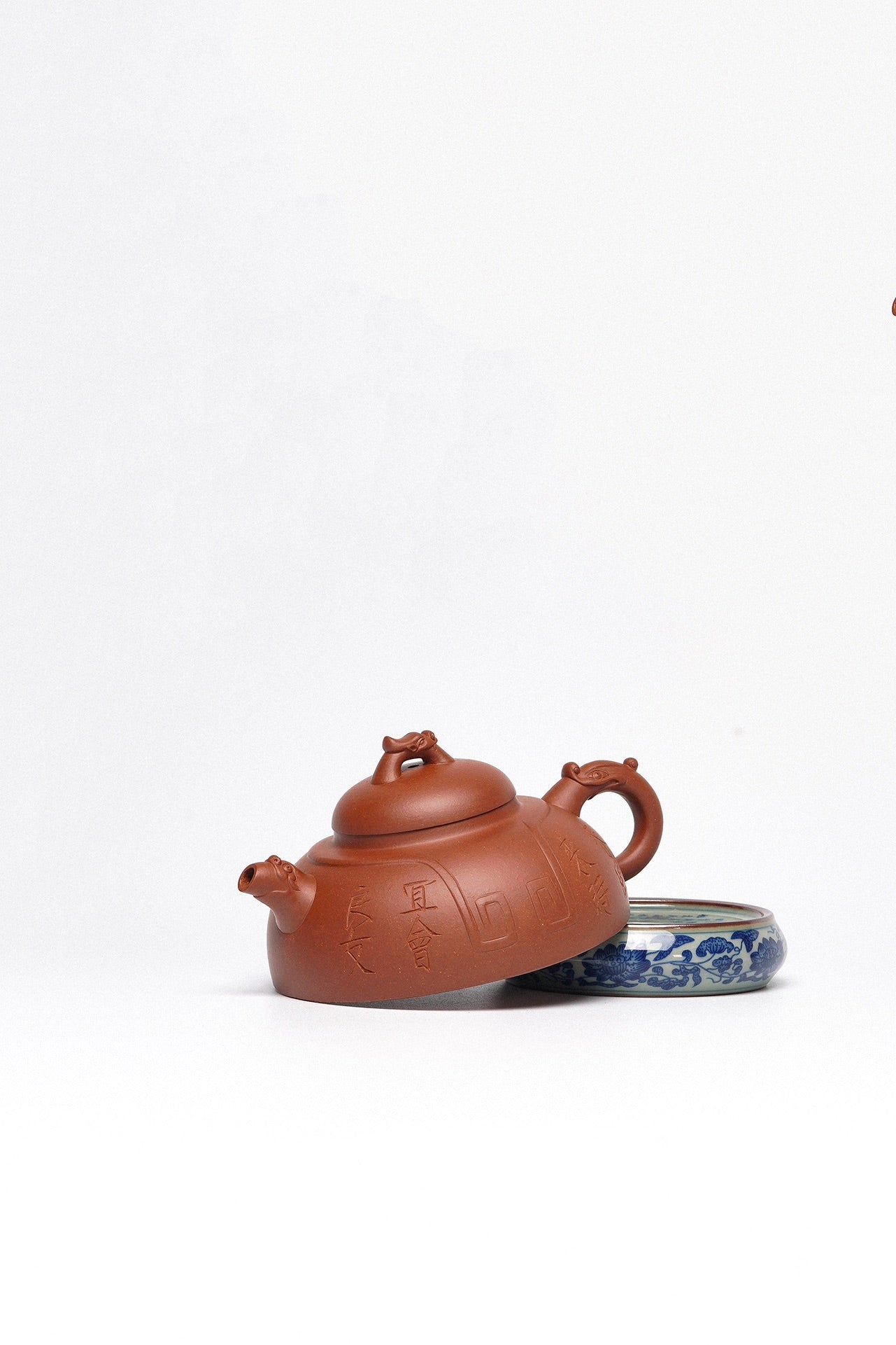 【紫砂臻品·礼藏首选】周建春大师扛鼎之作《龙赢壶》原矿优质底槽清·240cc