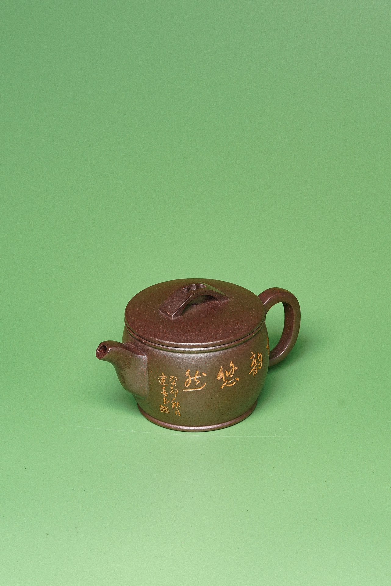 【紫砂臻品·礼藏首选】周建春大师扛鼎之作《汉瓦壶》原矿优质金龙血砂·180cc