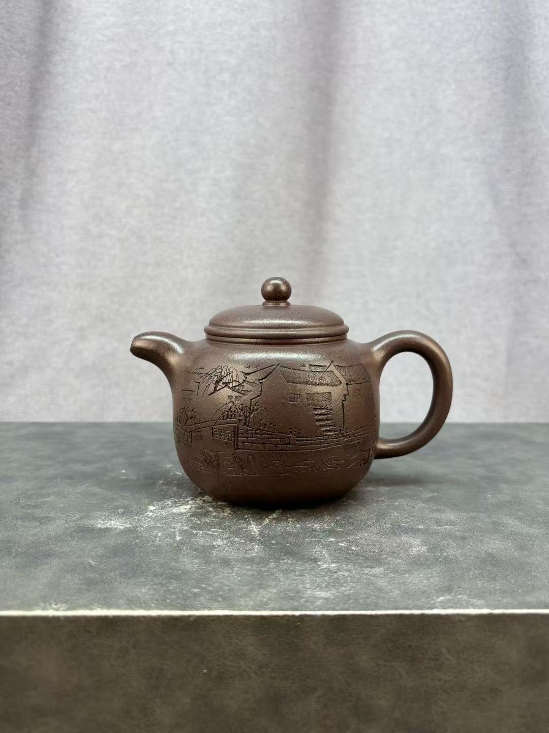 程辉大师佳作福利·紫砂界的功勋级重器《匏尊》原矿极品国标紫泥 300cc