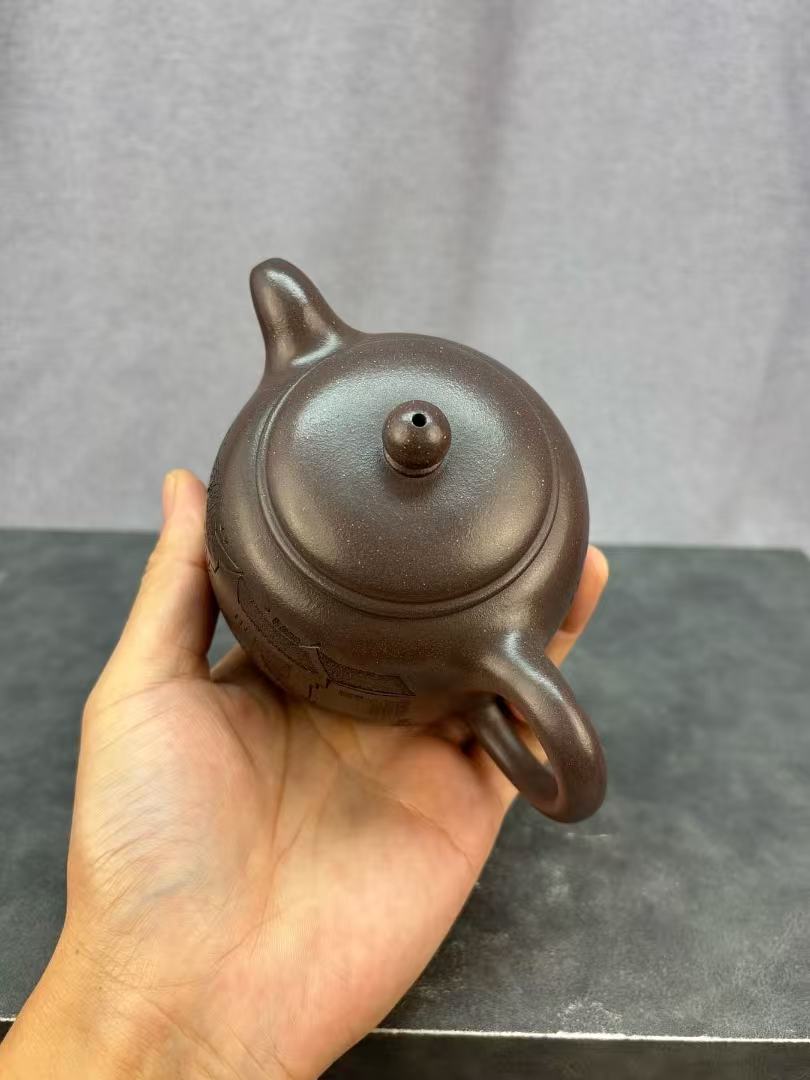 程辉大师佳作福利·紫砂界的功勋级重器《匏尊》原矿极品国标紫泥 300cc