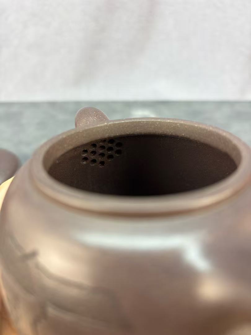 程辉大师佳作福利·紫砂界的功勋级重器《匏尊》原矿极品国标紫泥 300cc