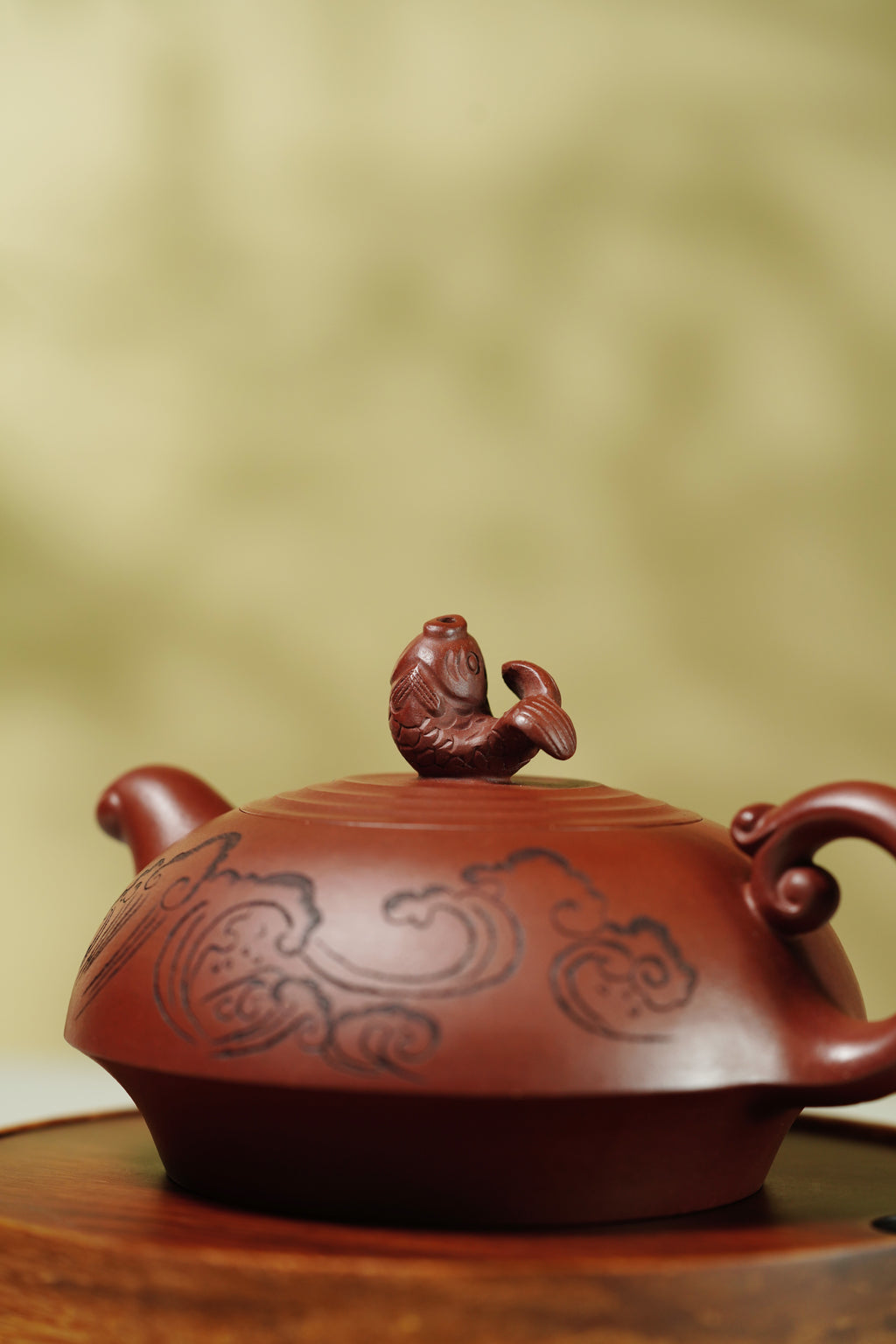 储立之大师｜中国陶瓷艺术终身成就奖获得者｜典藏重器【鱼跃龙门套组】原矿优质·紫泥·300cc