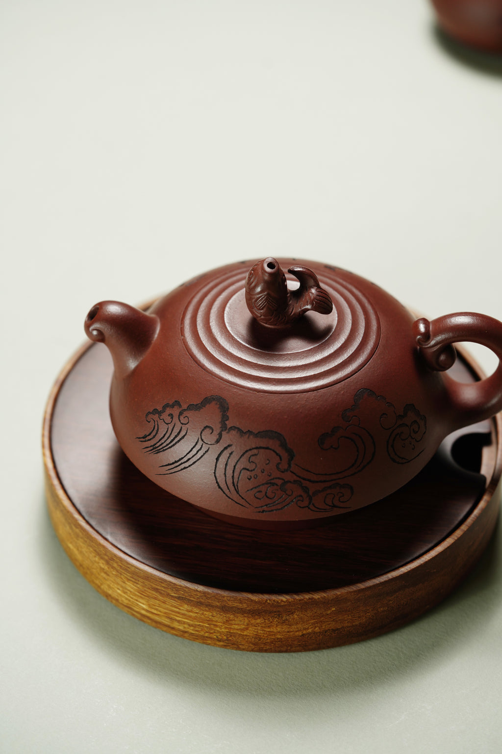 储立之大师｜中国陶瓷艺术终身成就奖获得者｜典藏重器【鱼跃龙门套组】原矿优质·紫泥·300cc