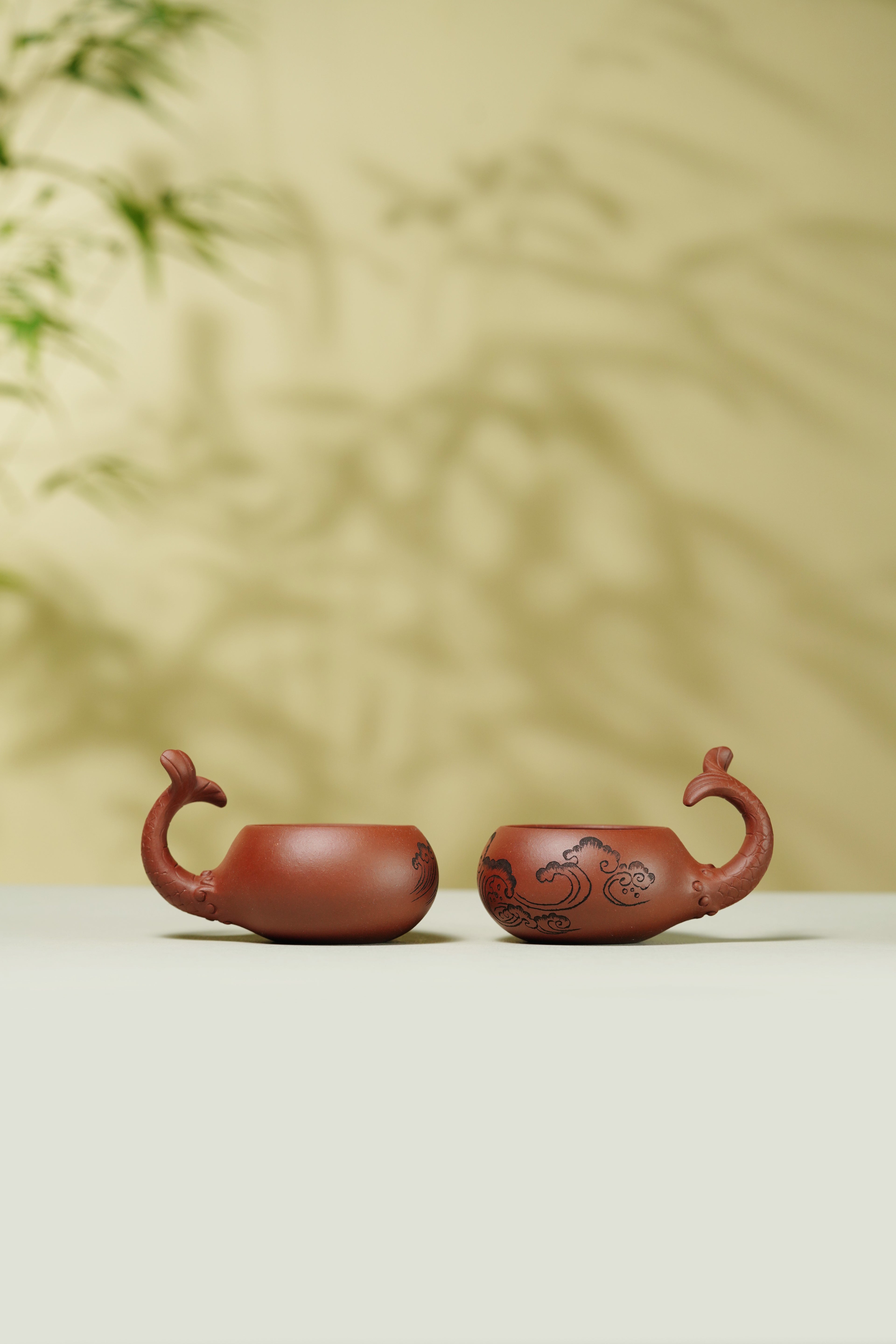 储立之大师｜中国陶瓷艺术终身成就奖获得者｜典藏重器【鱼跃龙门套组】原矿优质·紫泥·300cc