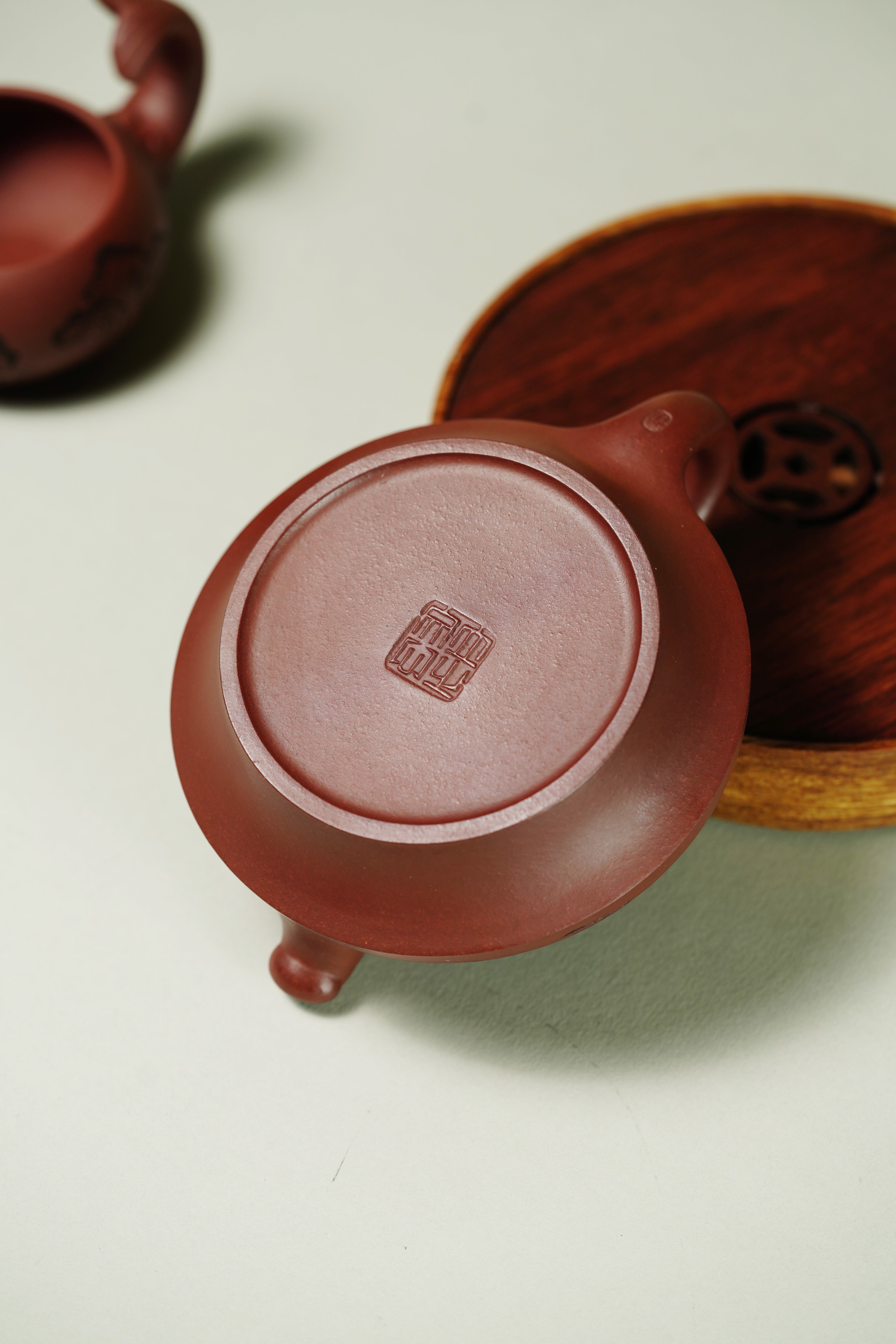 储立之大师｜中国陶瓷艺术终身成就奖获得者｜典藏重器【鱼跃龙门套组】原矿优质·紫泥·300cc